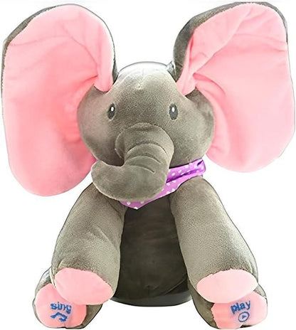 Interactive Musical Baby Peek a Boo Elephant